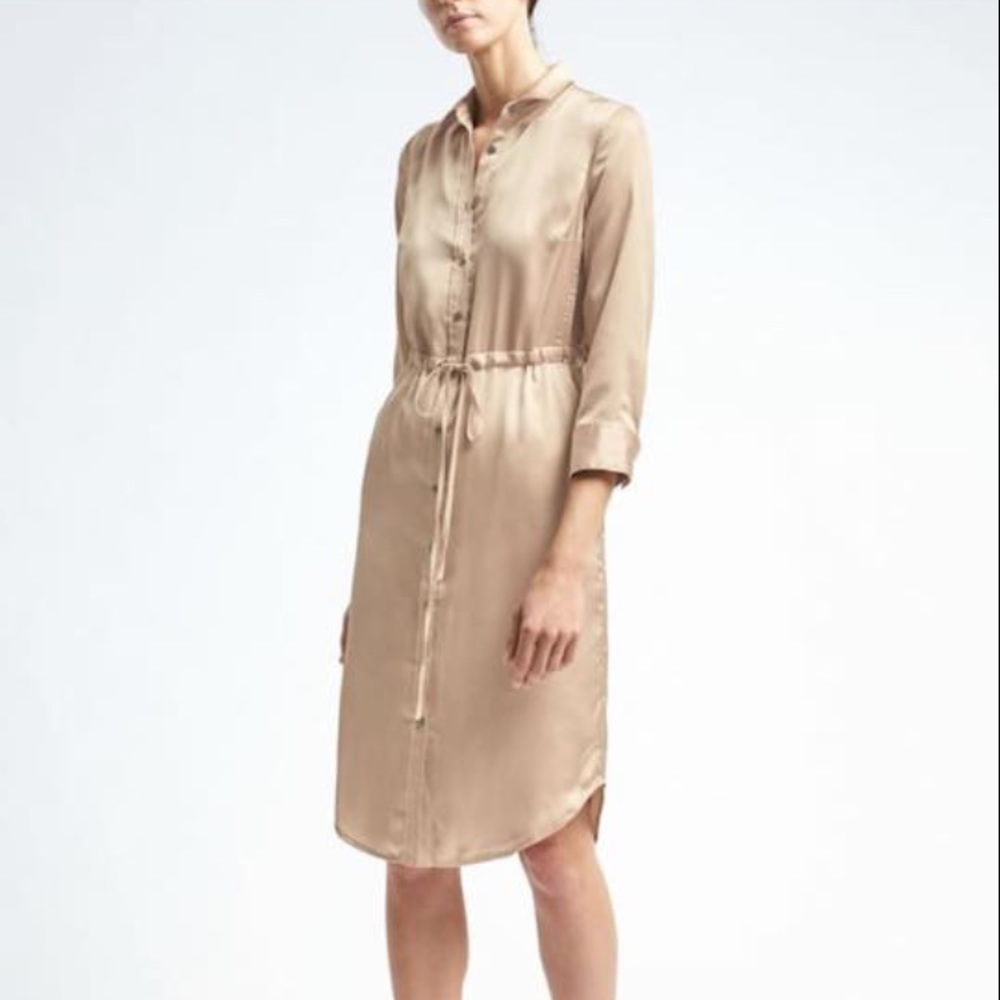 Banana Republic Silky shirt dress